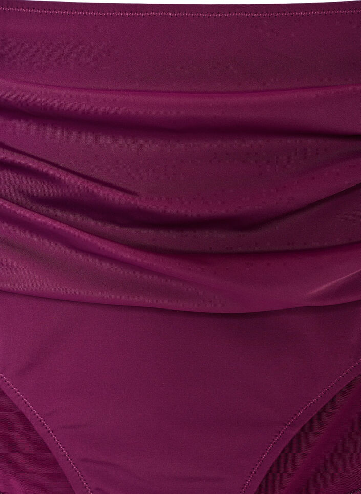 High-waisted bikini briefs with draping, Purple, Packshot image number 2
