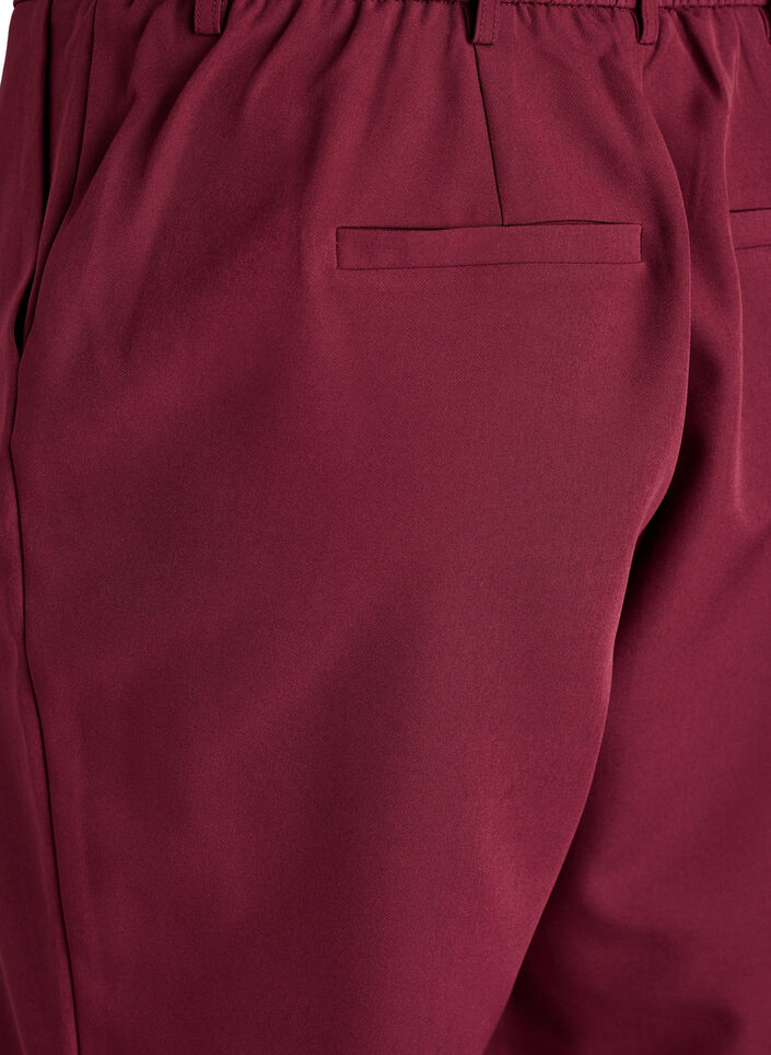 Trousers with pockets and straight legs, Red, Packshot image number 3