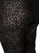 Coated leggings with leopard print and cropped length, Brown, Packshot image number 3