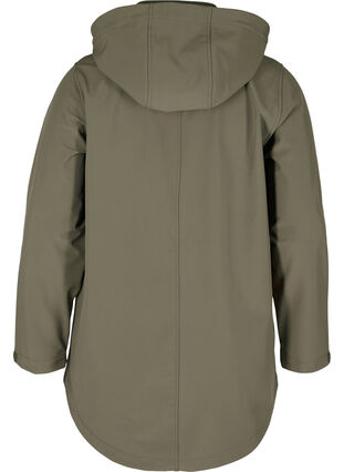 Softshell jacket with removable hood, Bungee Cord , Packshot image number 1