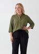 Tunic with 3/4 sleeves, Green, Model image number 0