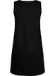 Sleeveless cotton dress with a-shape, Black, Packshot image number 1