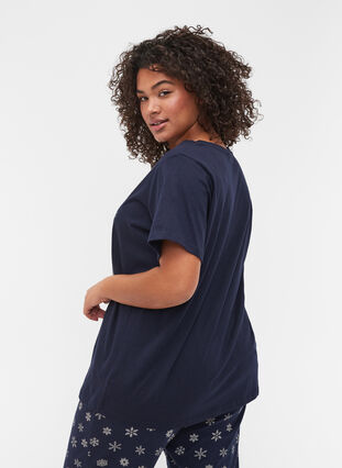 Printed organic cotton night t-shirt, Night Sky, Model image number 1