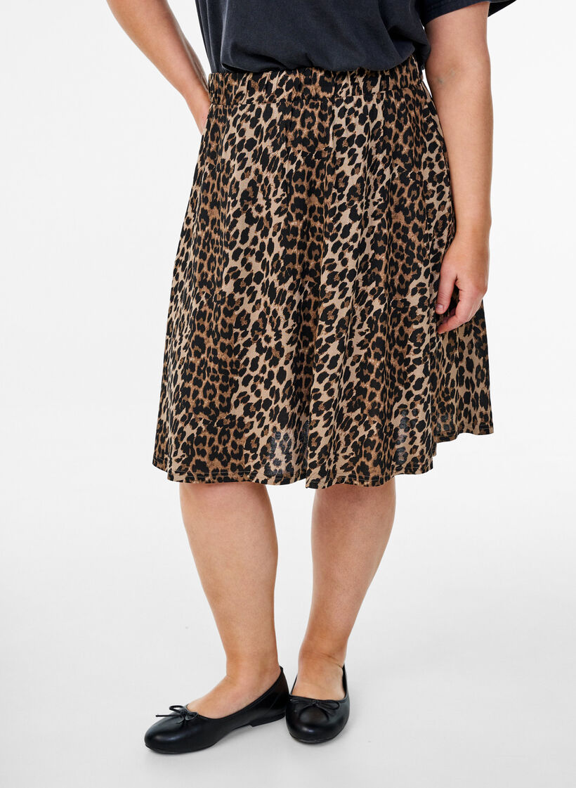 2-pack skater skirts in viscose, Black, Model image number 2