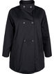 Water-repellent spring jacket with an A-line cut, Black, Packshot image number 0