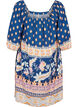 Beach dress in viscose with print, Blue, Packshot image number 1