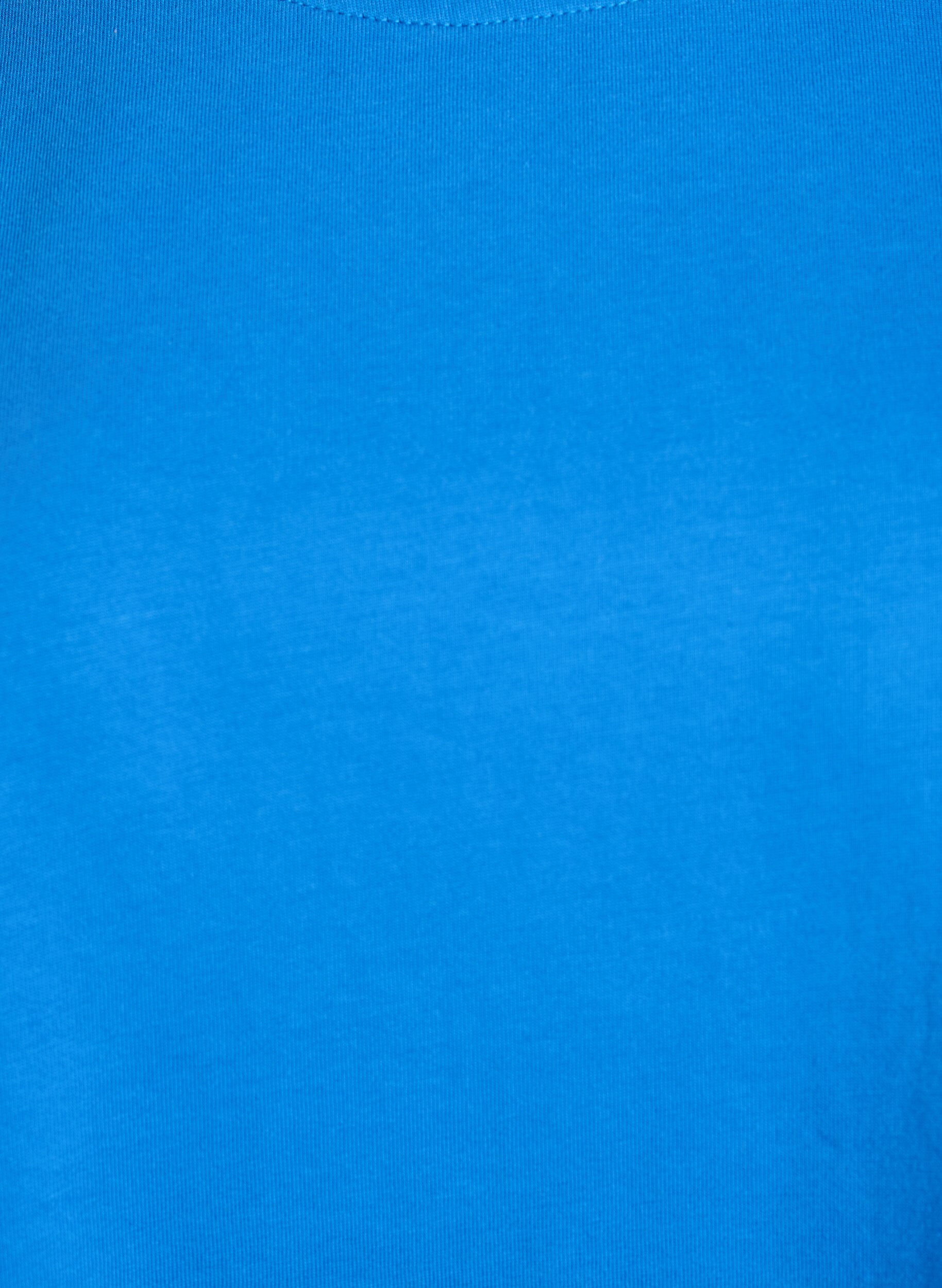 Zizzifashion Oversized T-shirt with half sleeves, Blue, Packshot image number 2