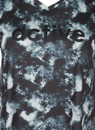 Sports shirt with print and short sleeves, Shadow Print, Packshot image number 2