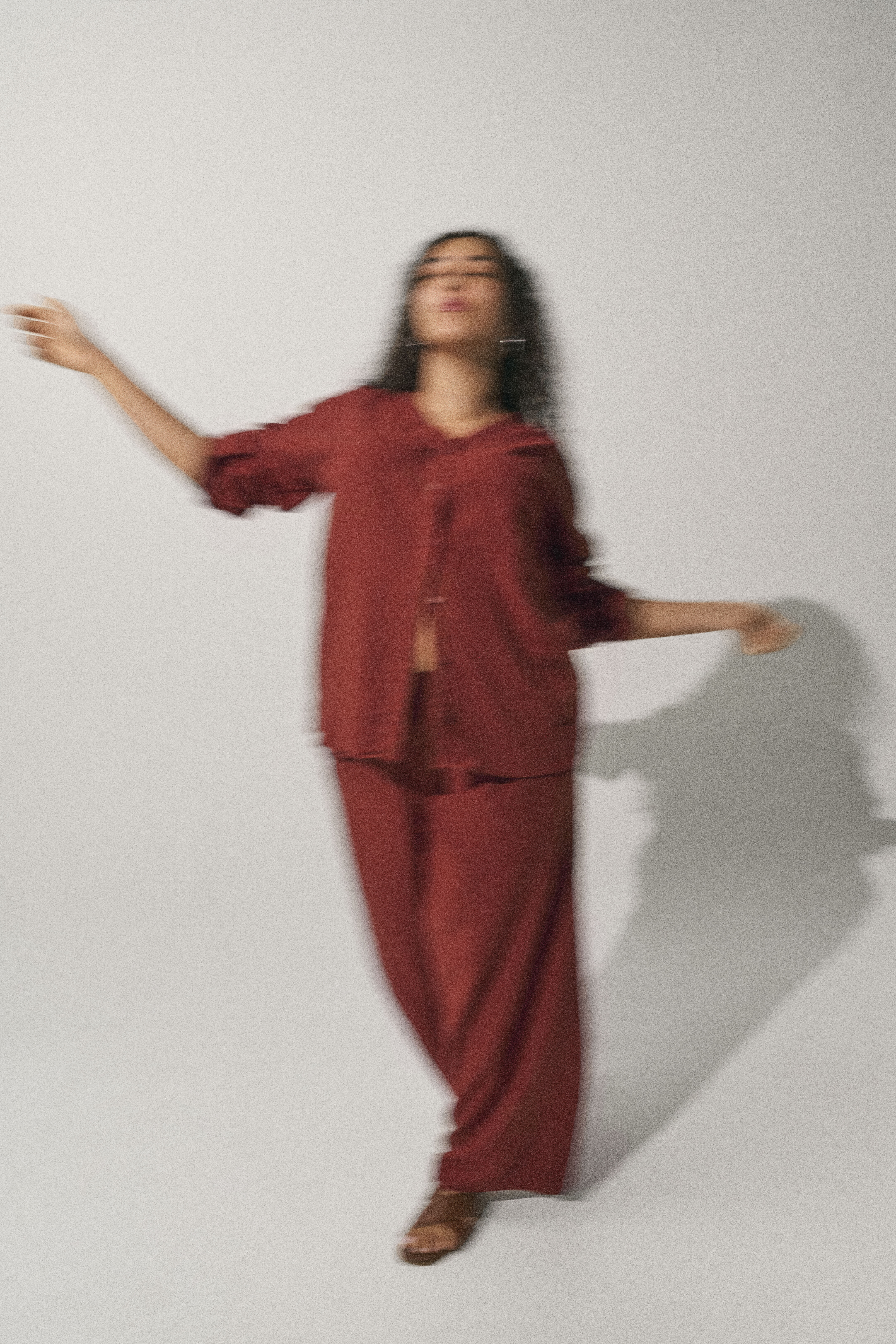 Zizzifashion Matching linen set, , Model