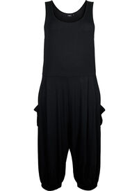 Sleeveless jumpsuit with pockets
