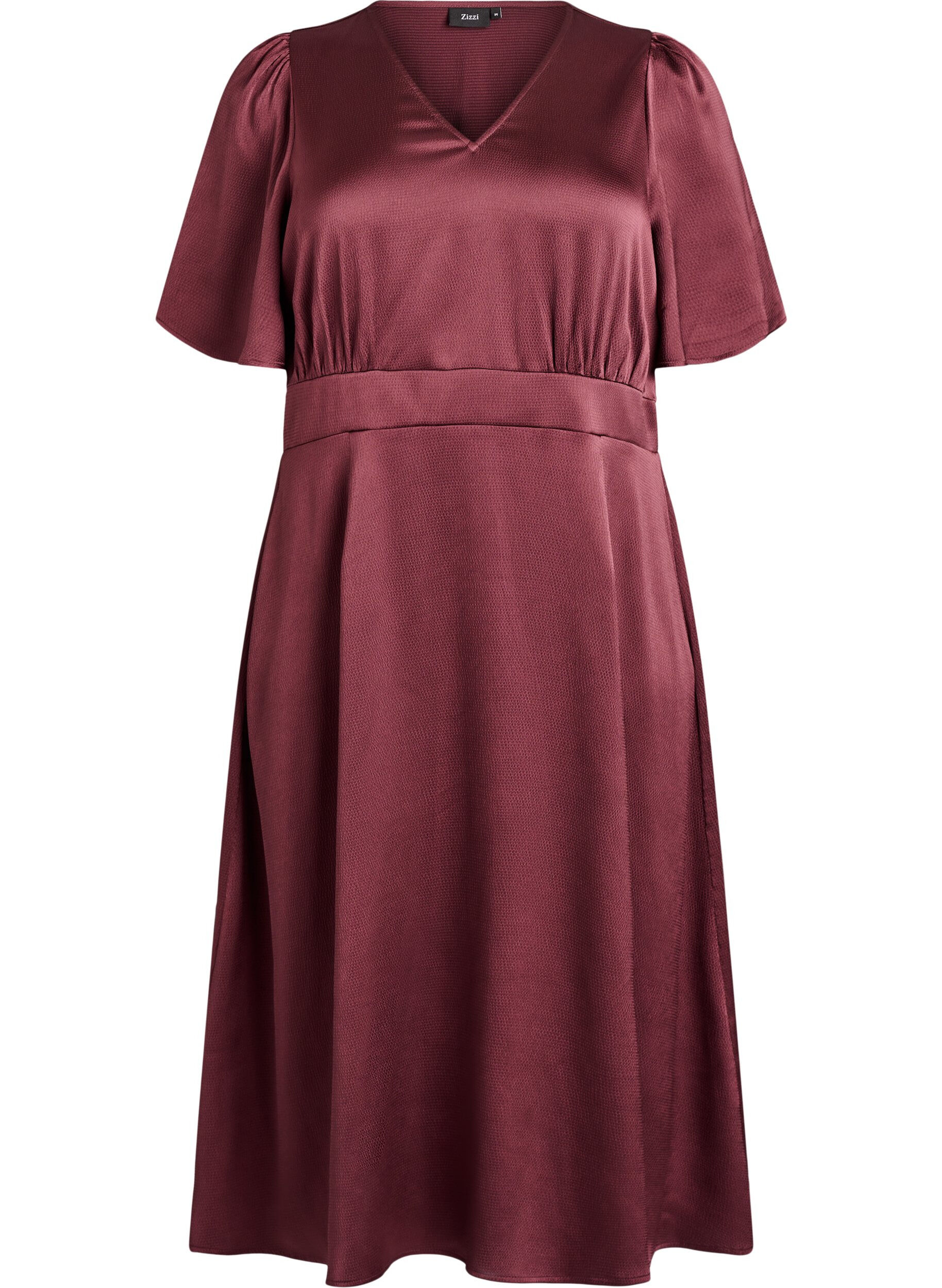 ZizzifashionEmpire party dress in midi length, Dark Bordeaux, Packshot image number 0