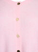 Cardigan in soft knit with gold-coloured buttons, Rose, Packshot image number 2