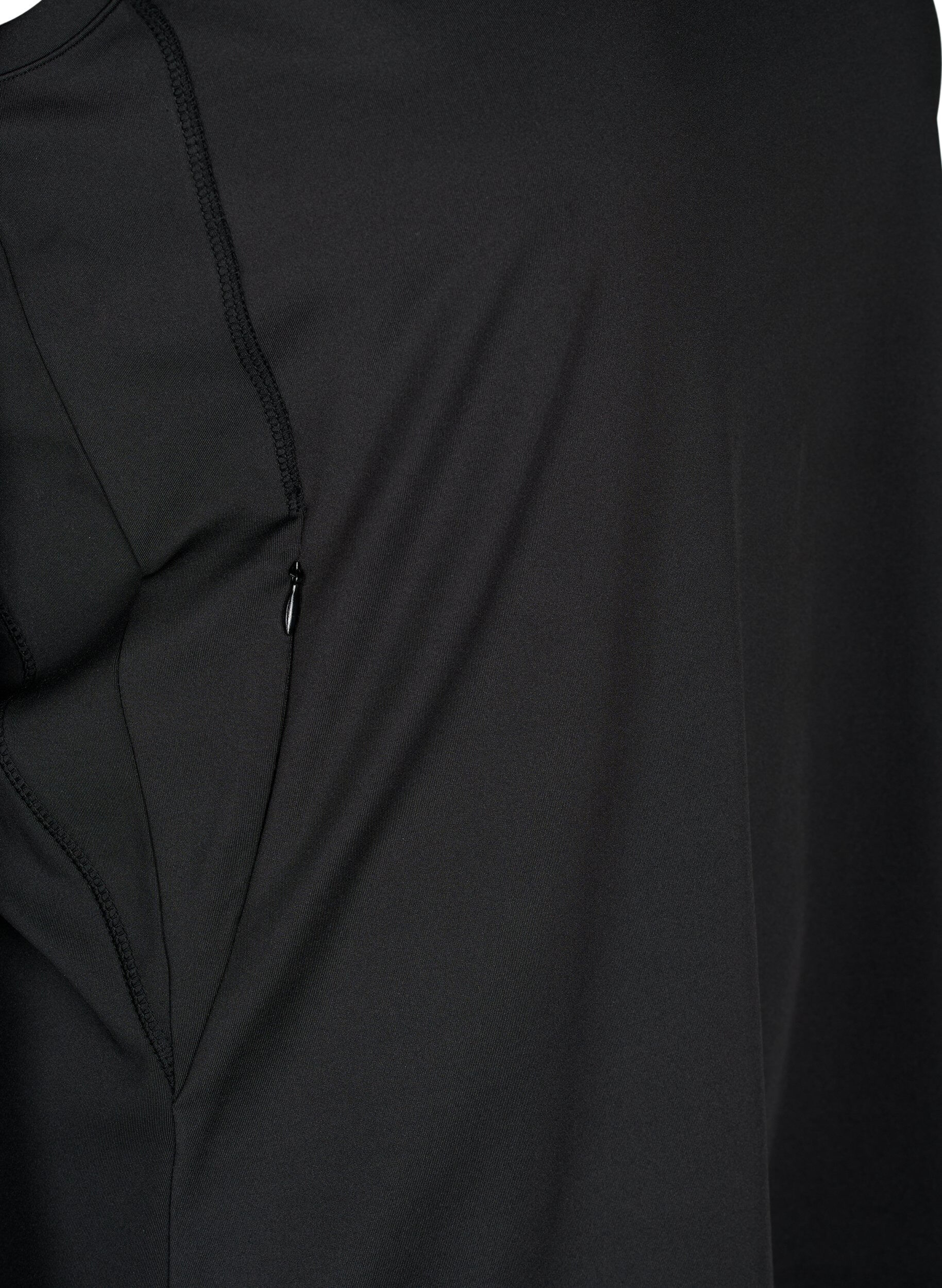 Zizzifashion Sports top with racer back and mesh, Black, Packshot image number 3