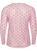 Mesh blouse with print, Pink, Packshot image number 1