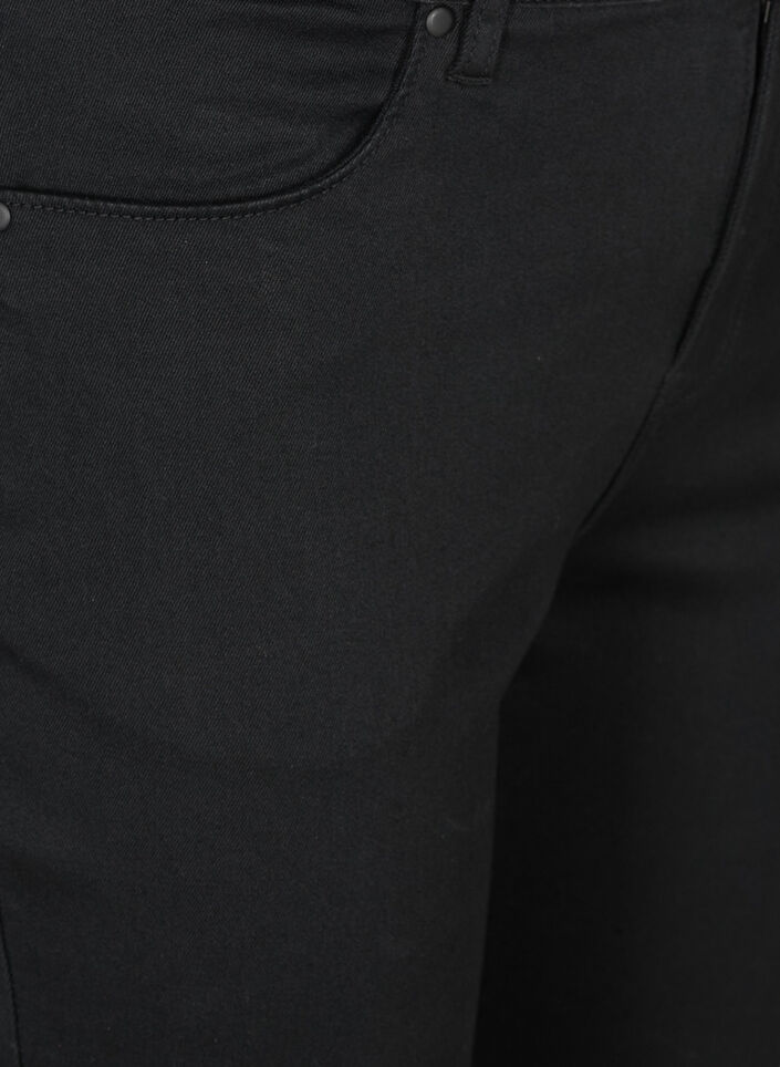 High waisted Amy capri jeans with super slim fit, Black, Packshot image number 2