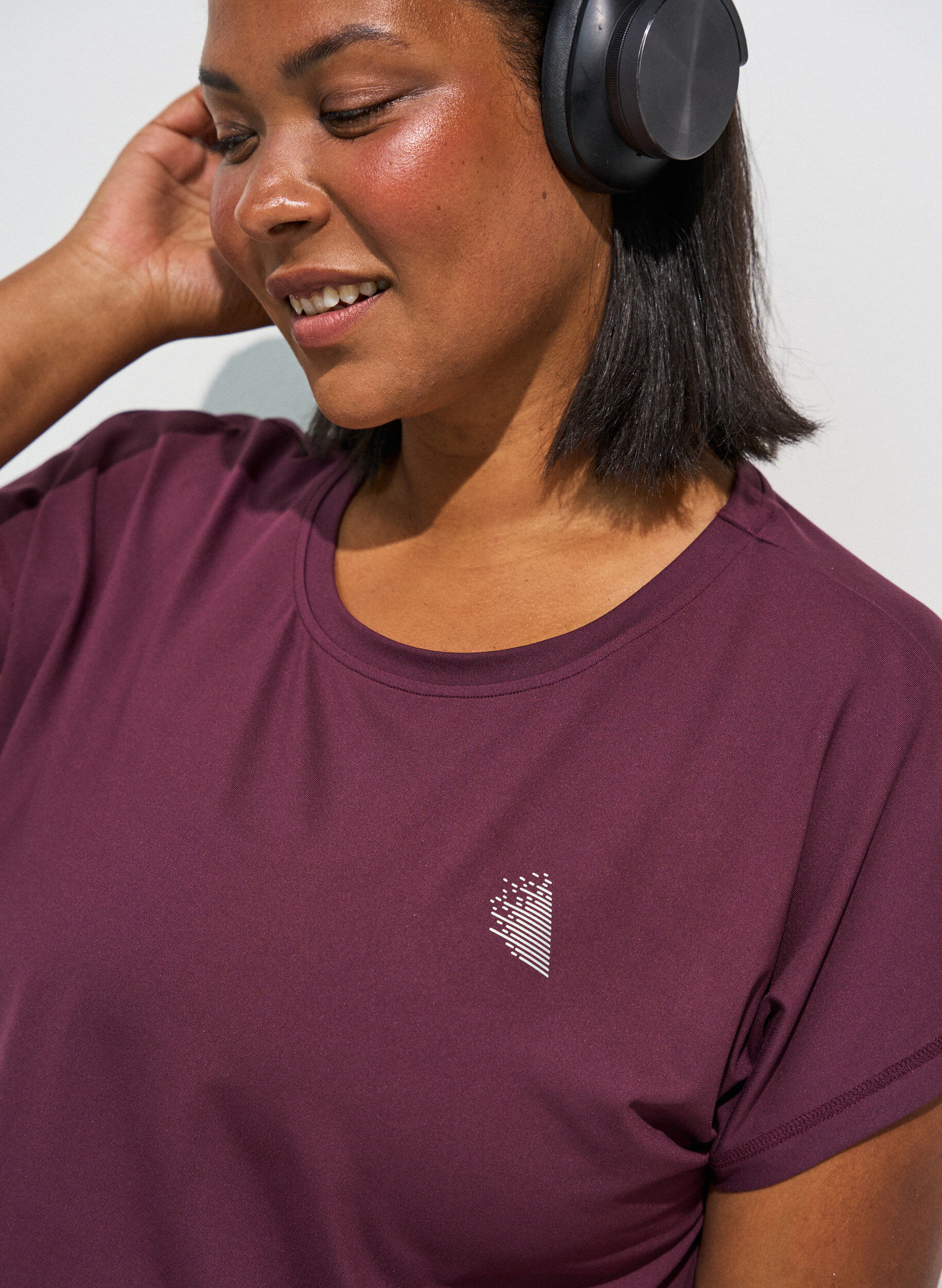 ZizzifashionSolid-coloured training T-shirt, Red, Model image number 4