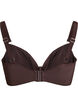 Underwire bikini bra with draping, Brown, Packshot image number 1