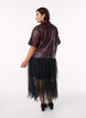 Midi tulle skirt with elastic waistband, Black, Model image number 1