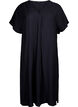V-neck dress in viscose, Black, Packshot image number 0