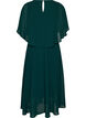 Short-sleeved maxi dress with a-shape, Green, Packshot image number 1