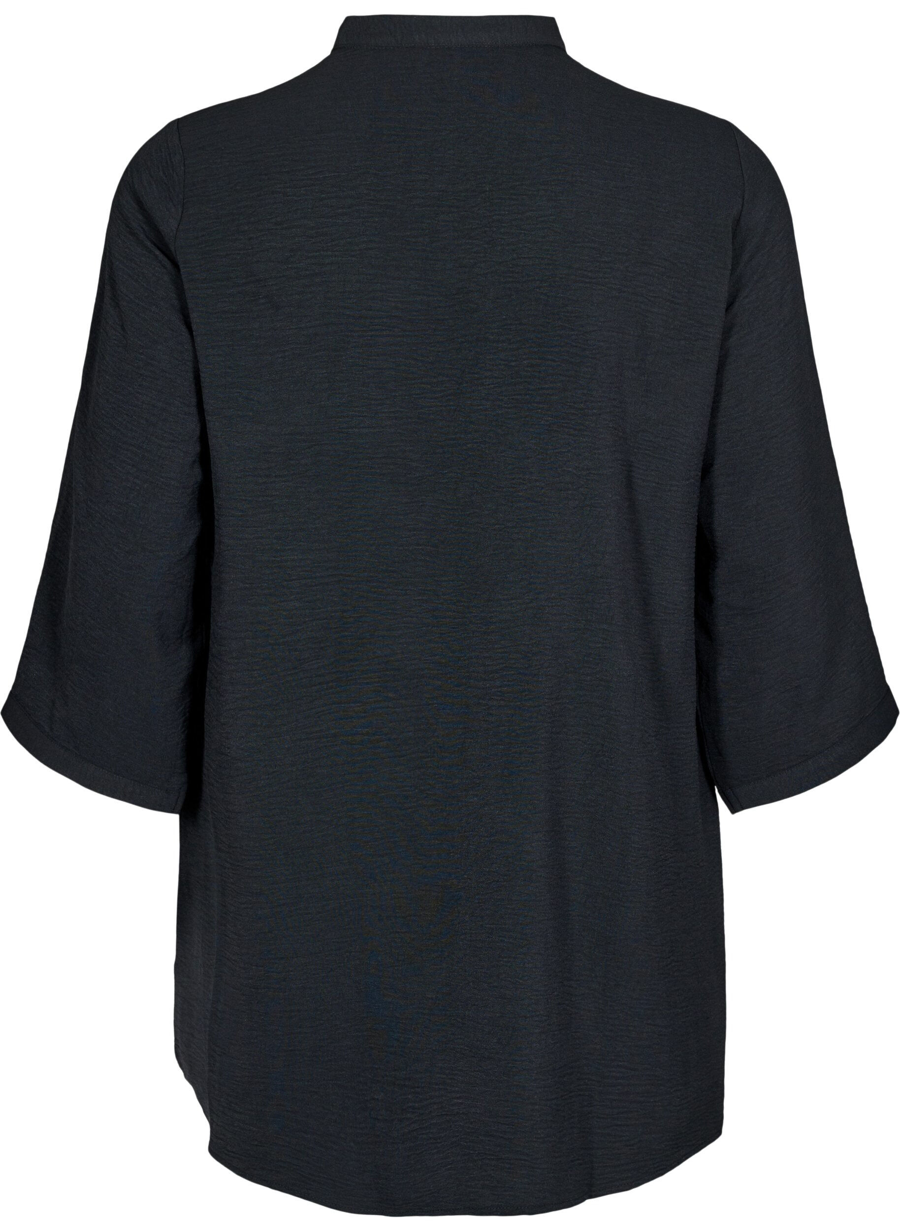 ZizzifashionTunic with 3/4 sleeves, Black, Packshot image number 1