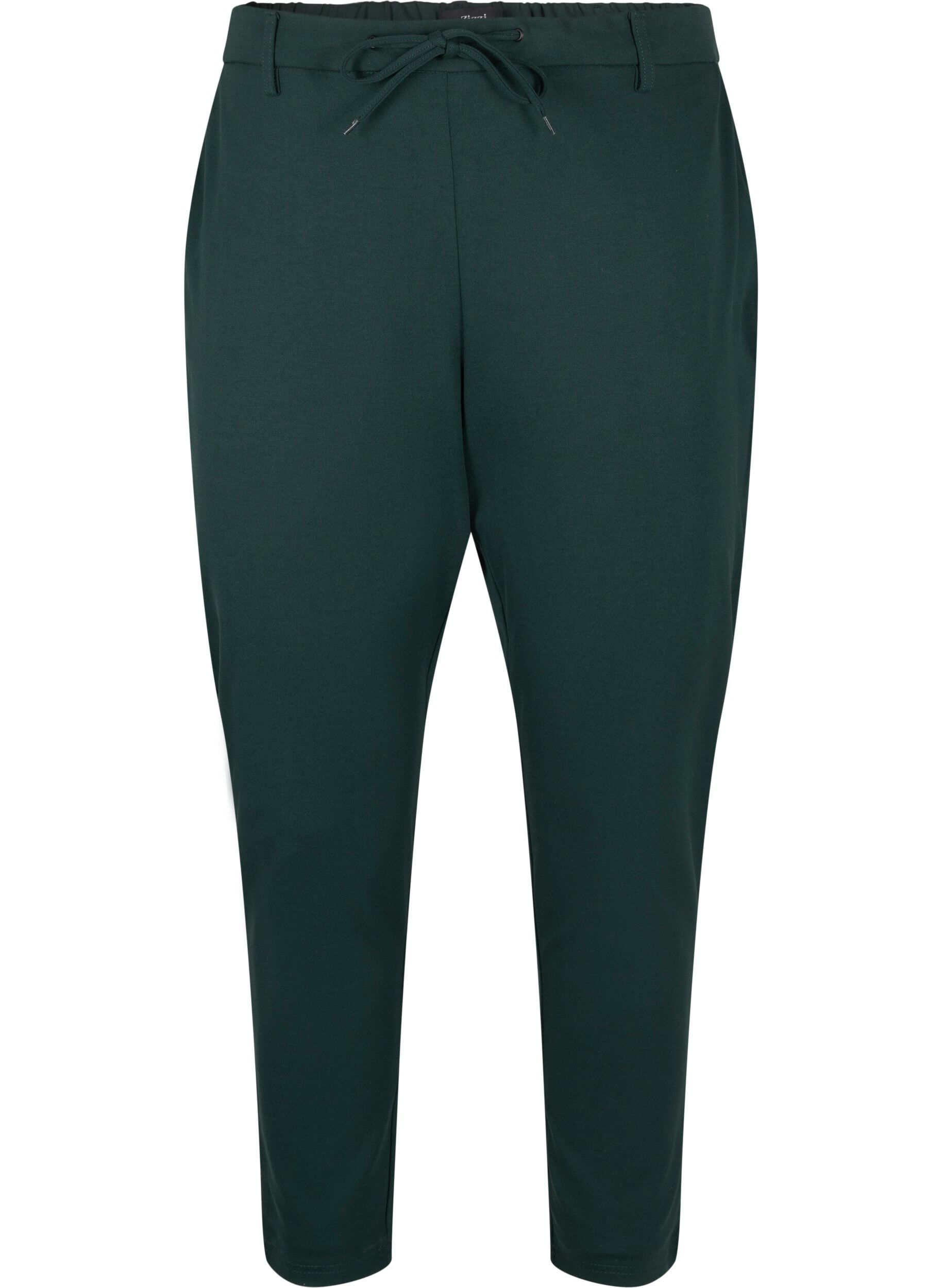 ZizzifashionCropped Maddison trousers, Green, Packshot image number 0