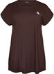 Long training t-shirt, Brown, Packshot image number 0