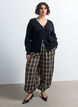 Cardigan with 2-way zip, Black, Model image number 1