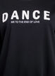 Sweatshirt with terry text, Black, Packshot image number 2
