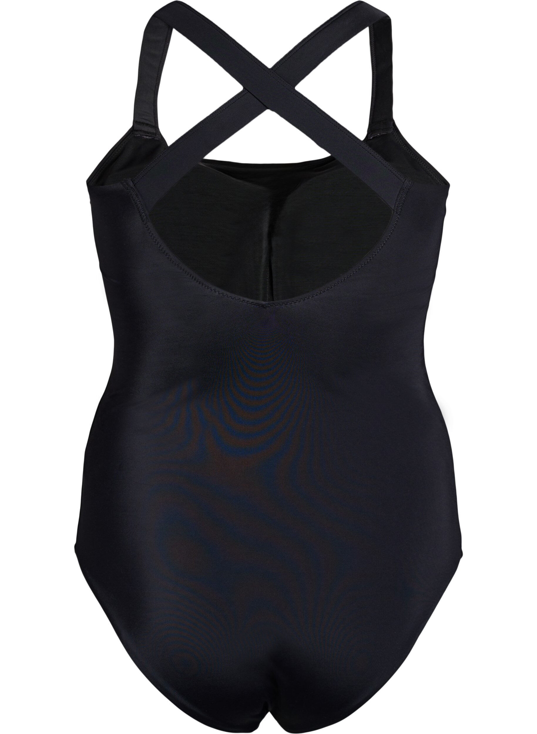 Zizzifashion Swimsuit with crossed straps, Black, Packshot image number 1