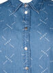 Loose denim jacket with pattern, Light blue denim, Packshot image number 2