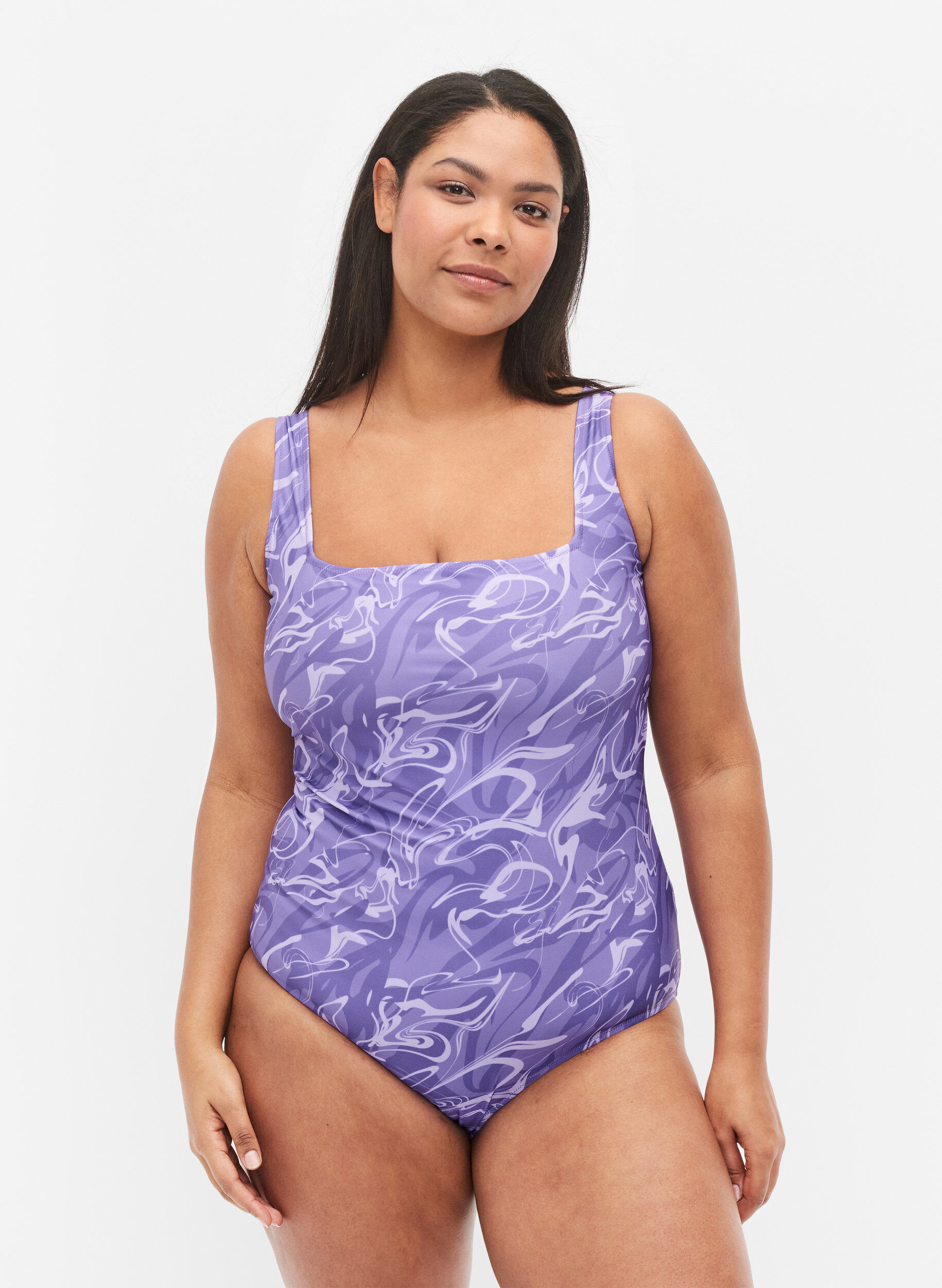 Zizzifashion Swimsuit with print, Swirl Print, Model image number 0