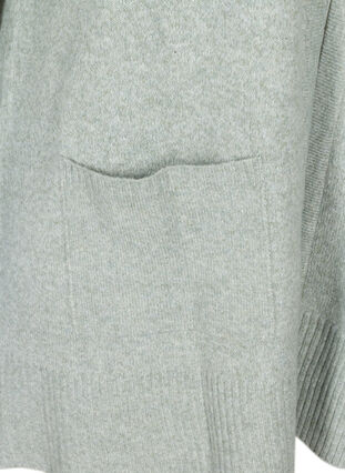 Marled knit cardigan with pockets, Shadow Mel., Packshot image number 3