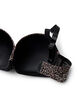 Moulded bra with leopard patterned mesh, Brown, Packshot image number 3