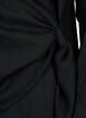Long-sleeved blouse in viscose with a wrap look, Black, Packshot image number 3
