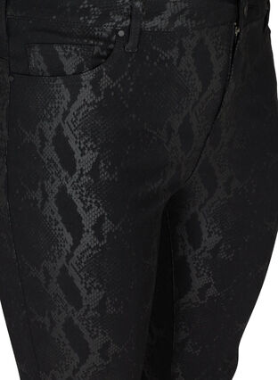 Slim fit printed trousers, Black Snake , Packshot image number 2