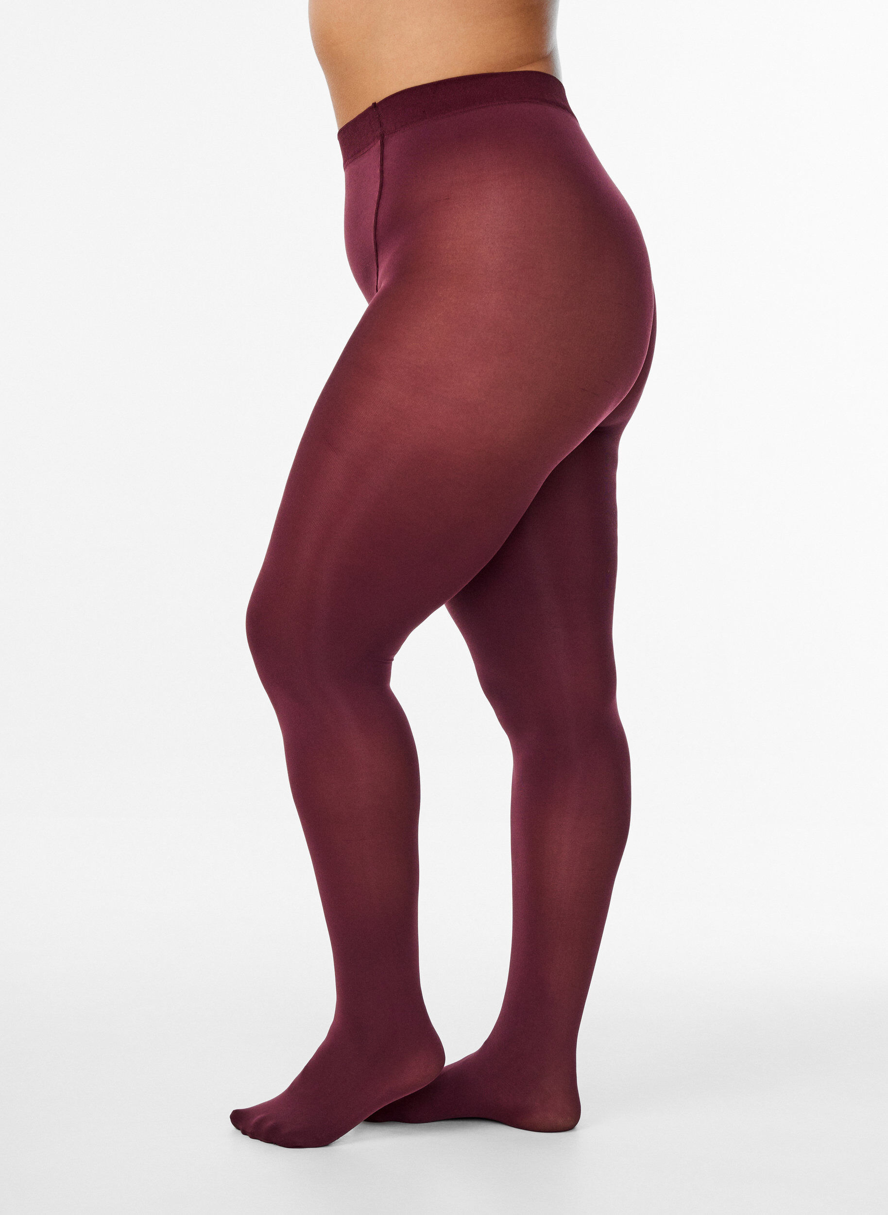 100 denier tights, Red, Model