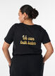 T-shirt with motif, Black, Model image number 2