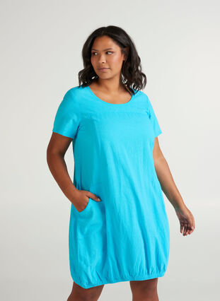 Dress with pockets, River Blue, Model image number 0