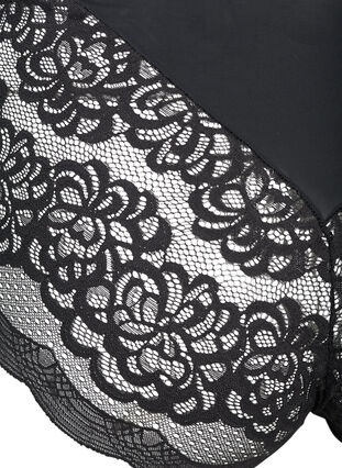 2-pack briefs with lace, Black/Black, Packshot image number 3