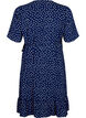 Printed wrap dress with short sleeves, Blue, Packshot image number 1