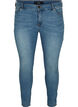 Cropped Amy jeans with a high waist and bows, Blue denim, Packshot image number 0