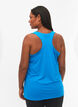 Workout top with racer back, Blue, Model image number 2