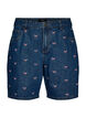 Embroidered denim shorts, Blue, Packshot image number 0