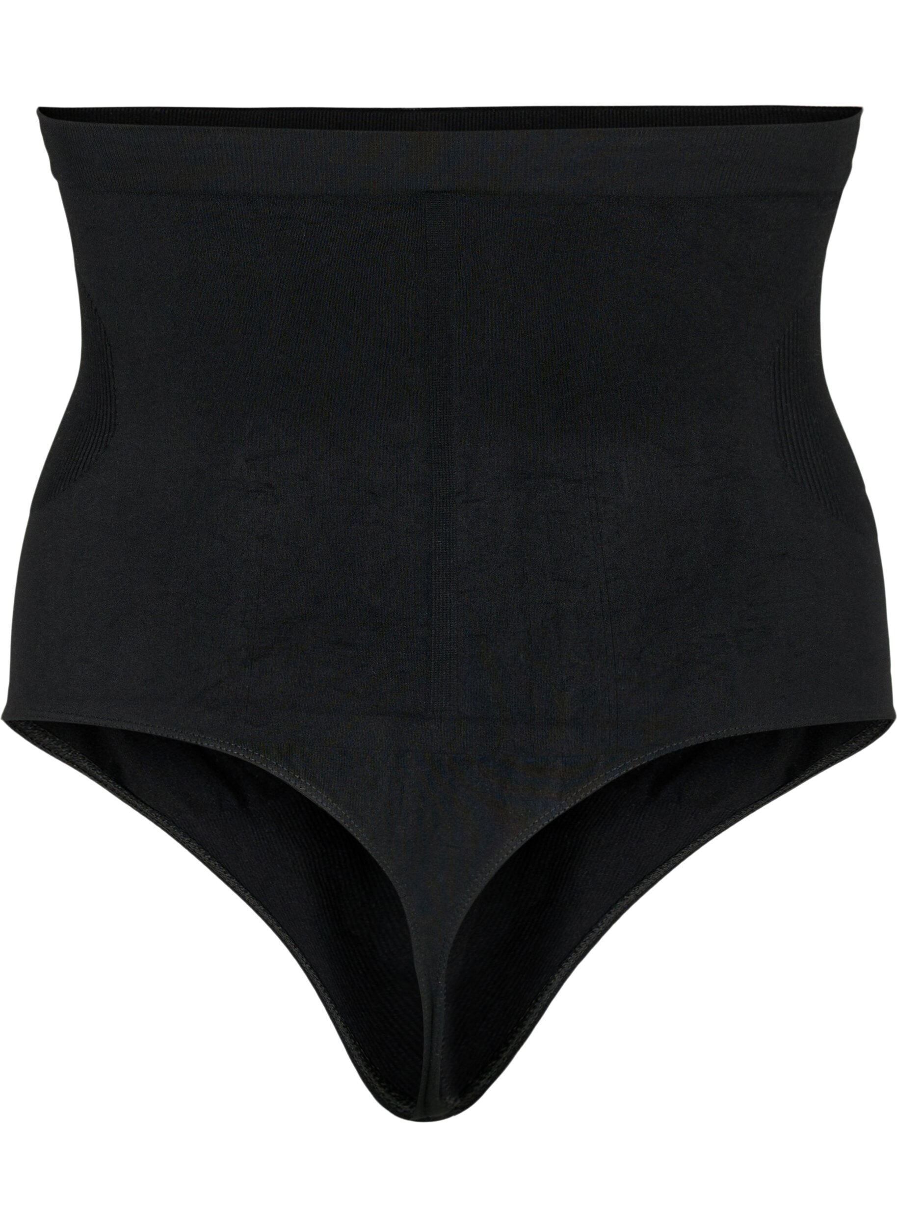 Zizzifashion High waist shapewear thong, Black, Packshot image number 1