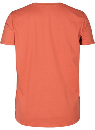 Short-sleeved t-shirt with print details, Faded Rose, Packshot image number 1