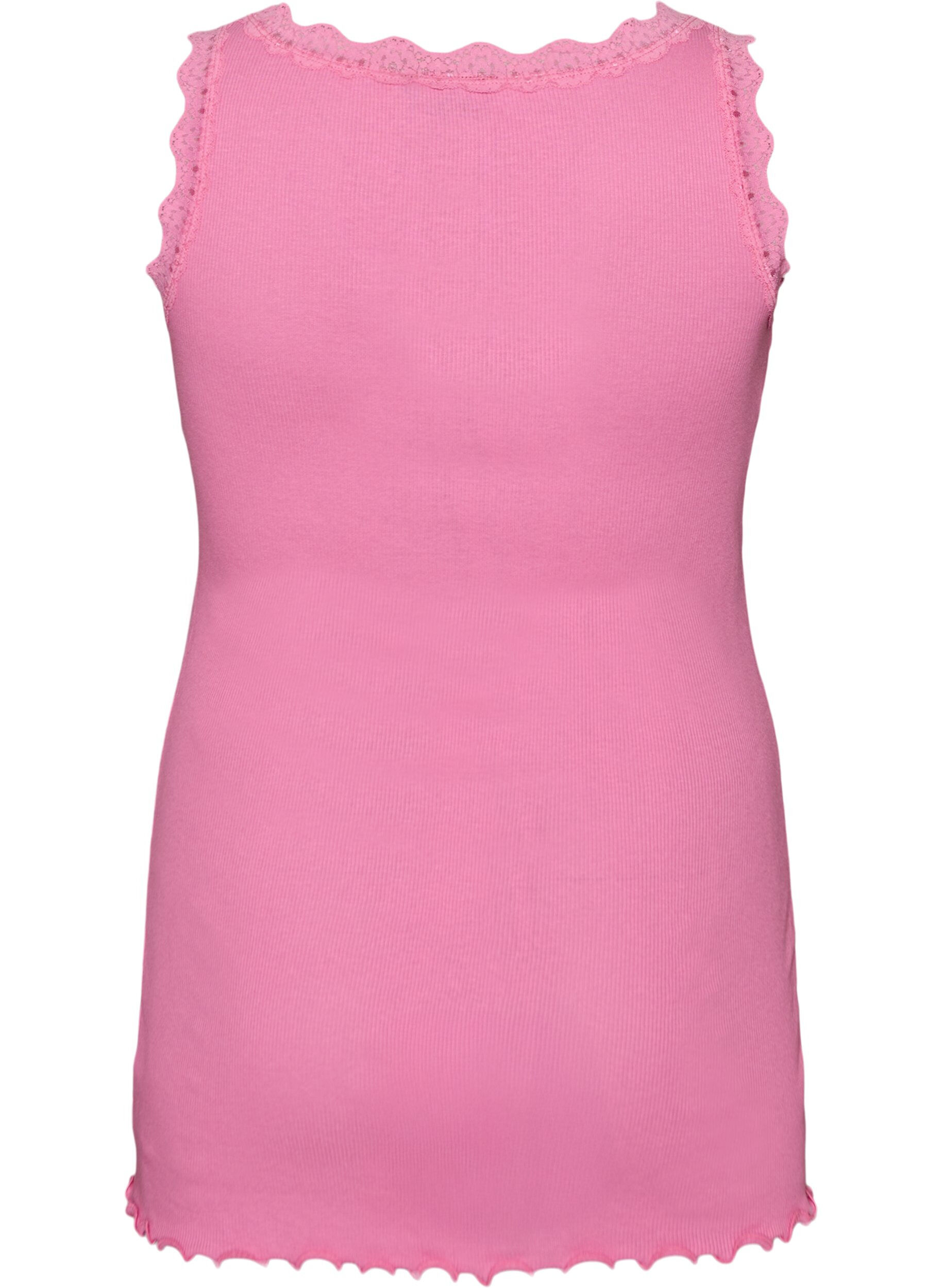 ZizzifashionTop with lace trim, Pink, Packshot image number 1