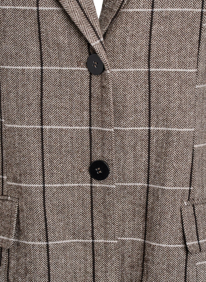 Classic checked blazer, Grey, Packshot image number 2