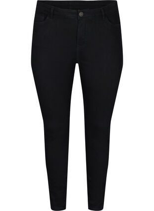 Promotional item - Cropped Amy jeans with slit, Black, Packshot image number 0