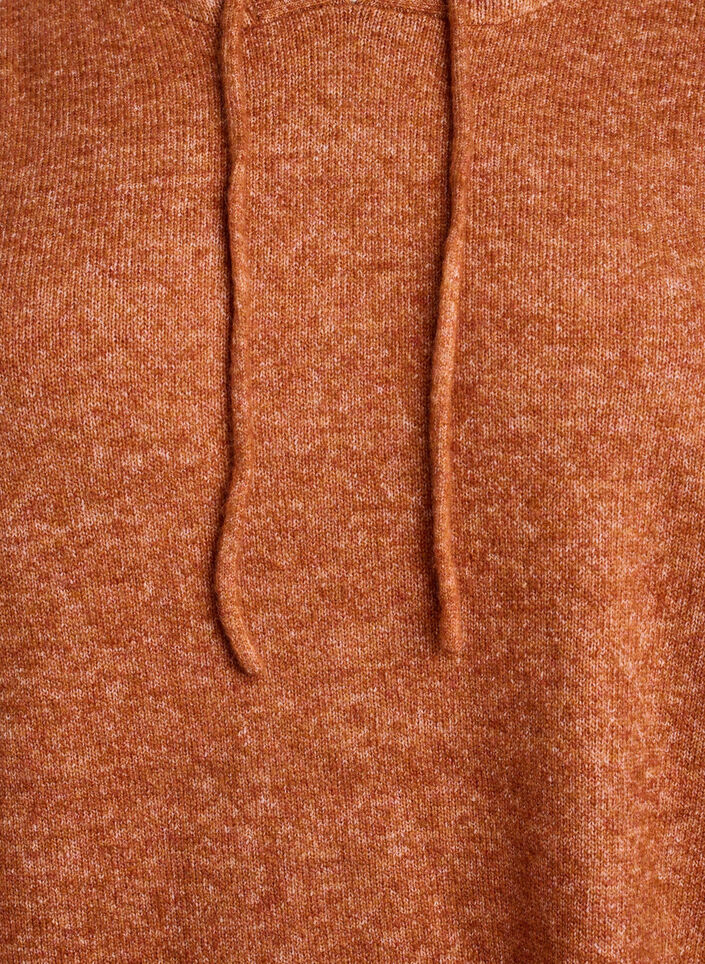 Knitted hoodie, Orange, Packshot image number 2